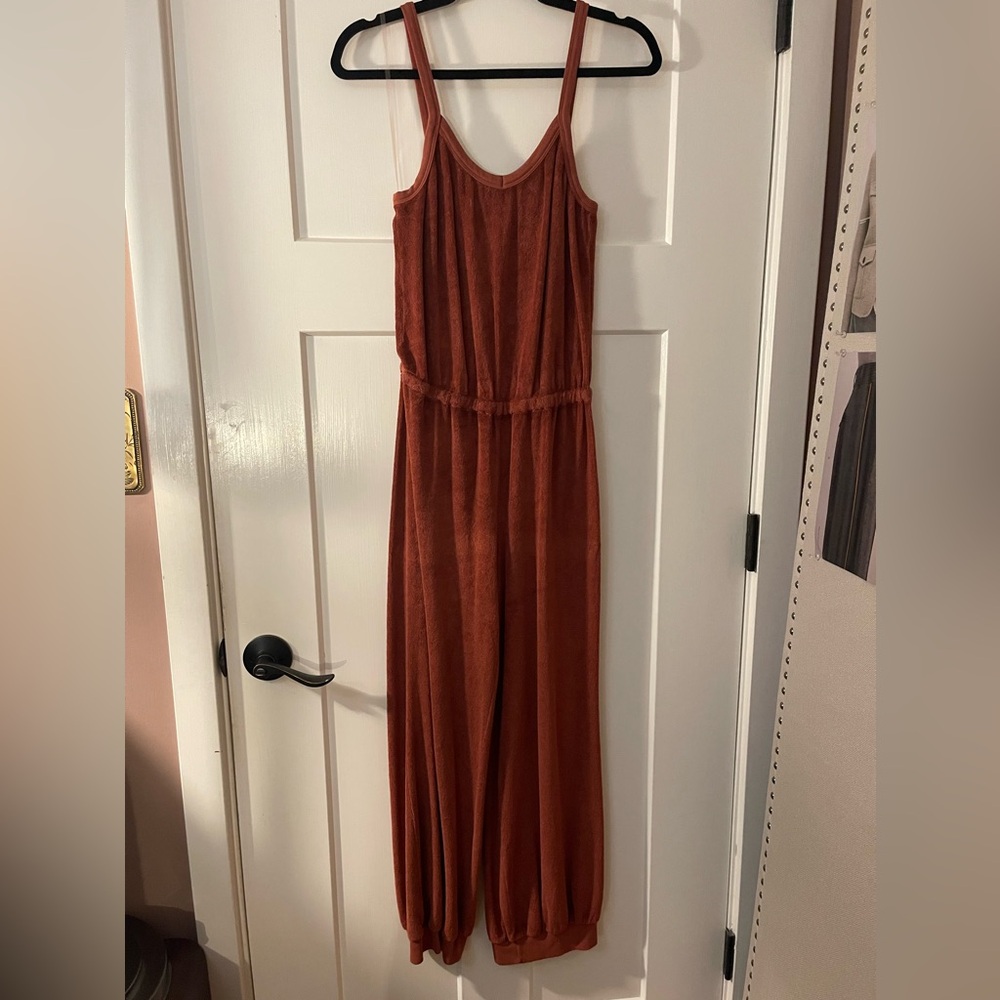Suzie Kondi Giorgi Tank Jumpsuit - Terracotta French Terry